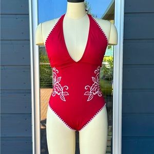Johnny Was for Sundance - limited run, Plunge One Piece Swimsuit HARD TO FIND‼️